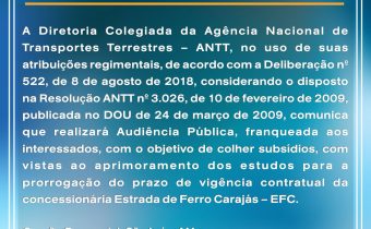 AUDIÊNCIA PÚBLICA ANTT 09/2018 – SEGUNDA SESSÃO PLENÁRIA – RENOVAÇÃO DAS FERROVIAS